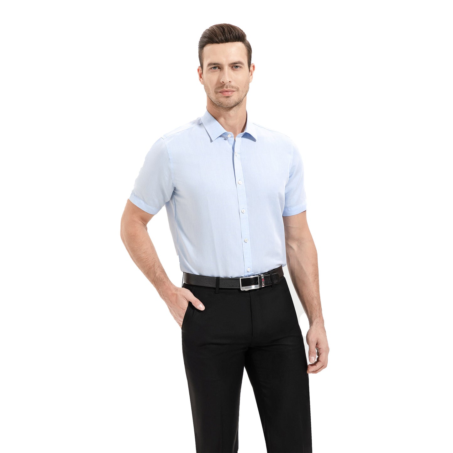 Linen-Cotton Short Sleeve Shirt: Summer Eco-Luxury