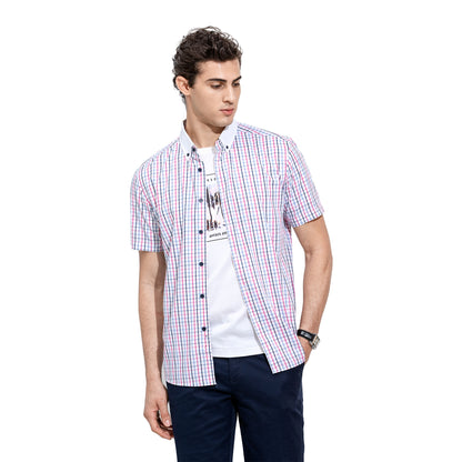 Casual Check Short-Sleeved Shirt