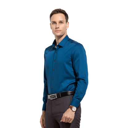 Classic Navy Long Sleeve Shirt: Timeless Elegance