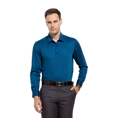 Classic Navy Long Sleeve Shirt: Timeless Elegance