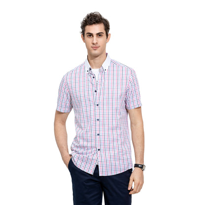 Casual Check Short-Sleeved Shirt