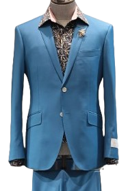Turquoise Wool Suit set