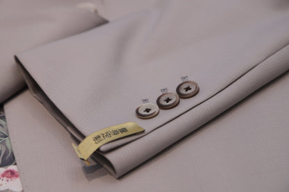 Classic Khaki Checked Business Suit