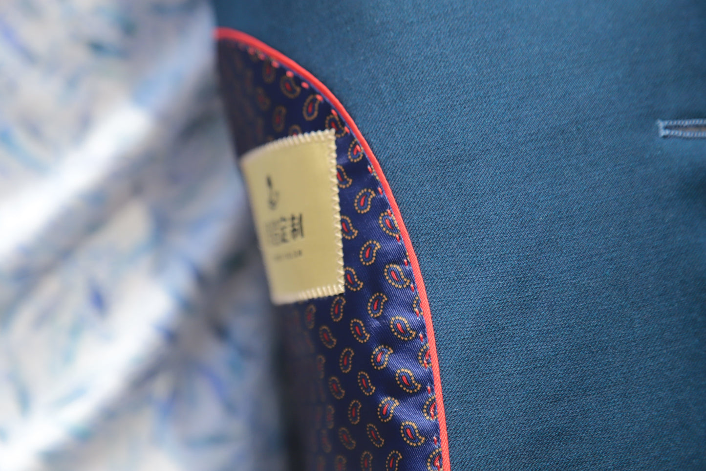 Slim Fit Teal Blue Business Suit