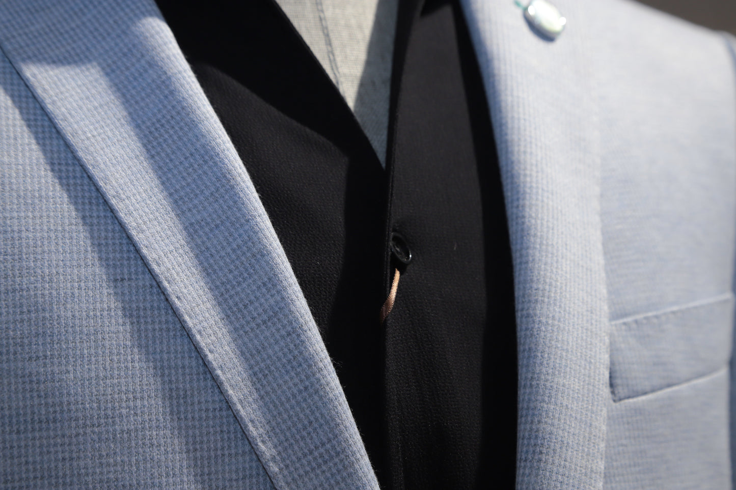 Light Blue Stretch Blazer