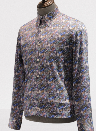 Men’s Printed Cotton Shirt
