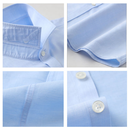 Linen-Cotton Short Sleeve Shirt: Summer Eco-Luxury